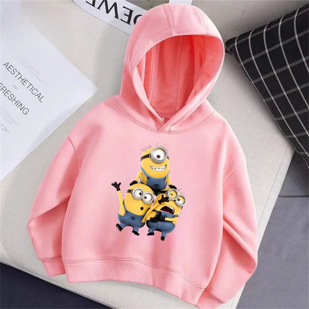 Minions Thick Fleece Hoodie for Kids – Winter Pullover Edition - Image 5