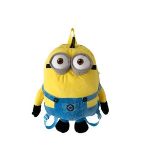 Large Minions Cartoon Backpack – Student School Bag with Plush Doll