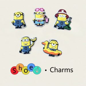 5PCS Minions-Themed Fashion Shoe Charms Set