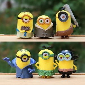 6-8Pcs/Set Kawaii Minions Figurines Toys