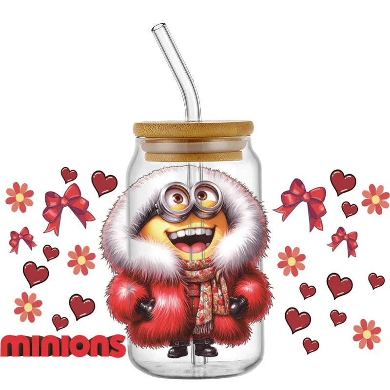 Miniso Cartoon 3D Minions UV DTF Cup Wrap - Image 5