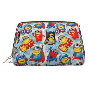 Custom Comic M-Miniones Anime Travel Cosmetic Bag for Women