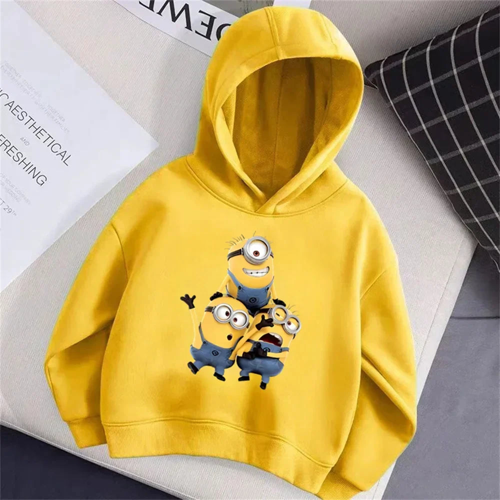 Minions Thick Fleece Hoodie for Kids – Winter Pullover Edition - Image 7
