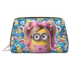 Custom Kawaii M-Miniones Classical Cartoon Cute Travel Toiletry Bag for Women
