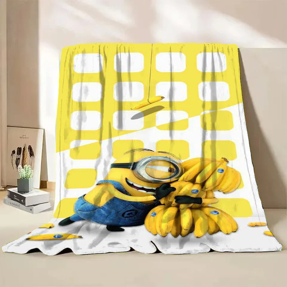 Minions Flannel Throw Blanket – Soft Winter Cartoon Blanket by MINISO - Image 17
