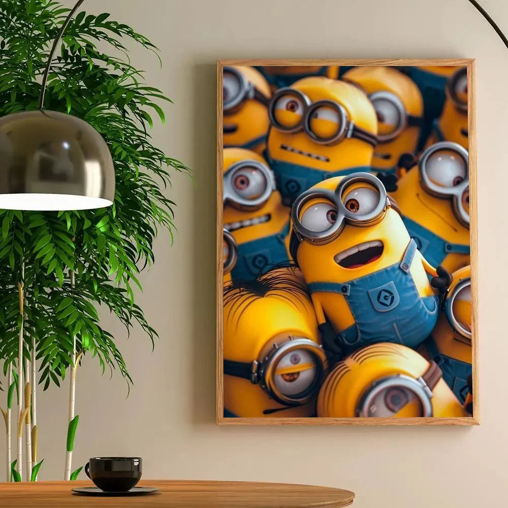 1pc Anime M-Minions Poster Self-Adhesive Art Sticker - Image 13