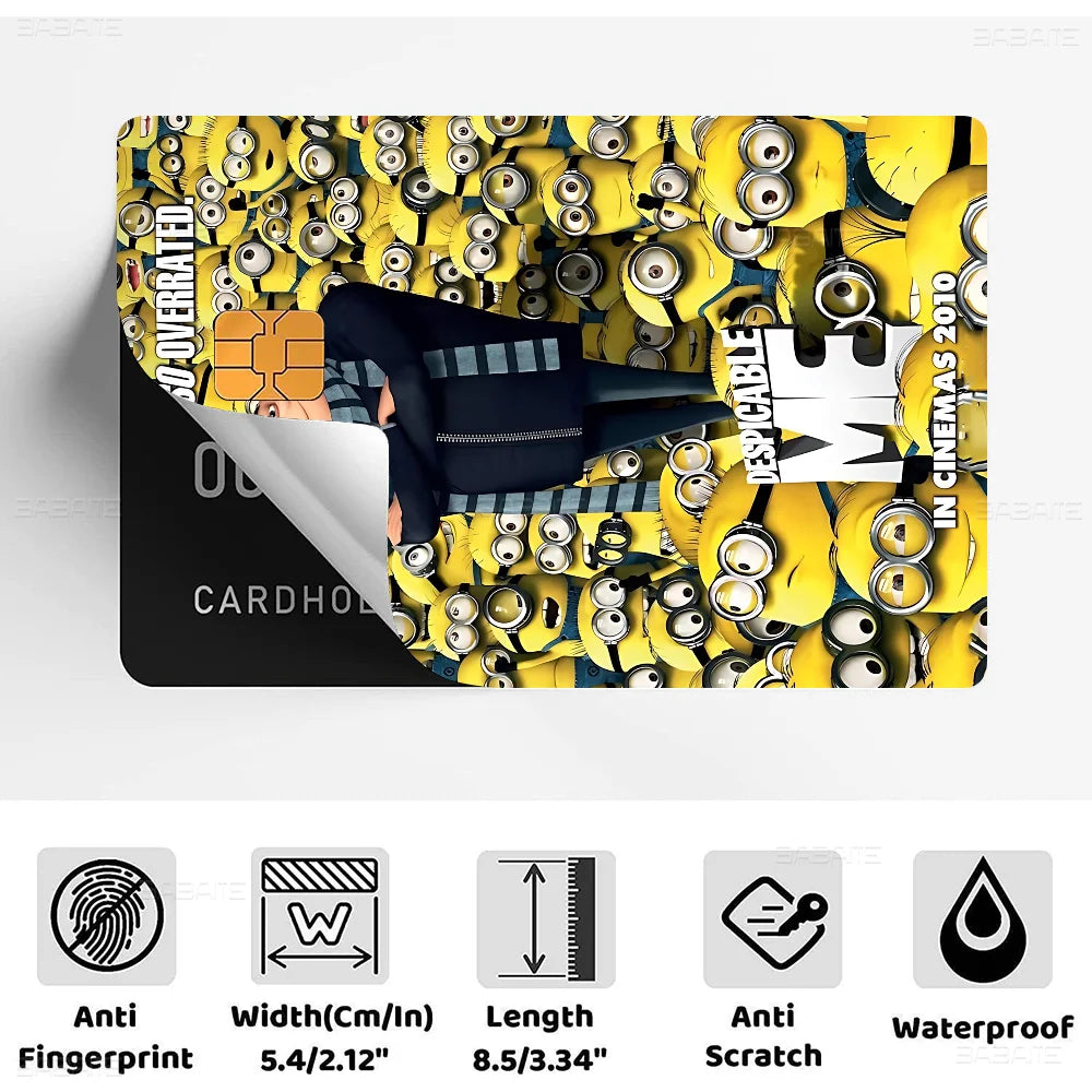 Cute M-Minions 2024 Anime Cartoon Skin Stickers for Credit Card - Image 14