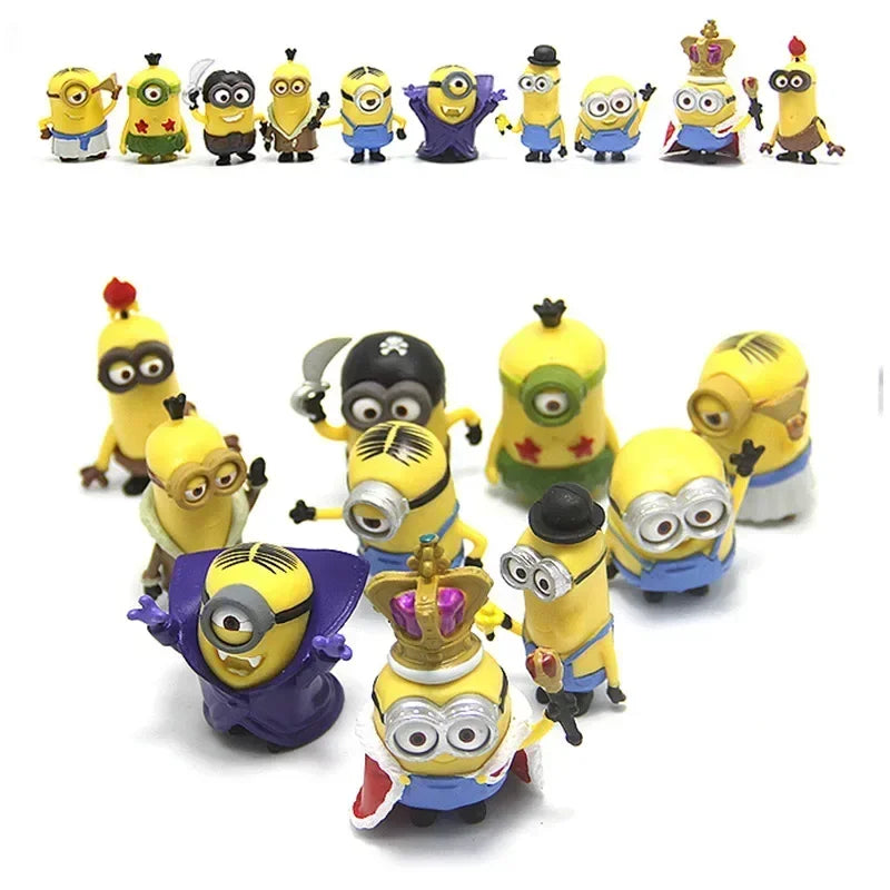 10Pcs/Set Kawaii Minions Figurines Toys - Image 5