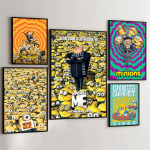 1PC Minions 2 Retro Poster