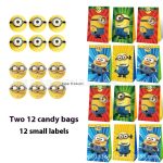 Minions Party Candy & Popcorn Bags – Cartoon Gift Bags for Events