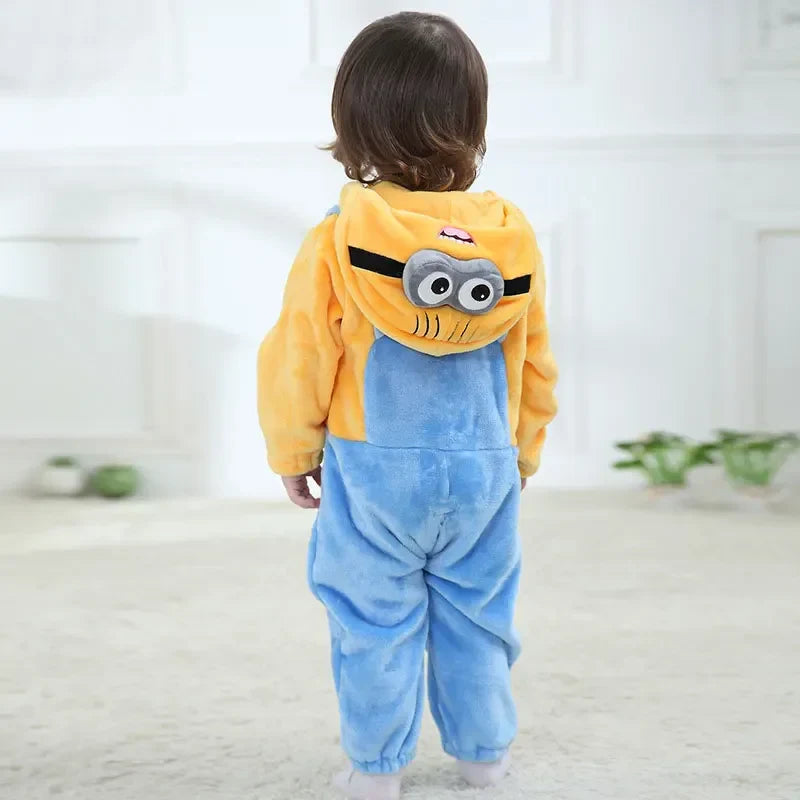 MINISO Baby Minions Kigurumi – Winter Warm Newborn Onesie - Image 2