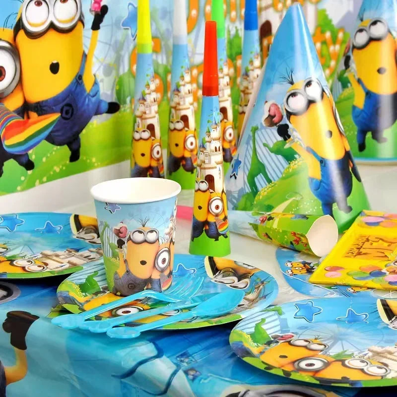 Miniso Minions Party Set – Disposable Cups, Plates & Straws - Image 22