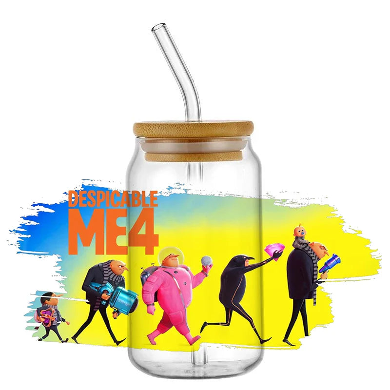 Minions UV DTF Transfer Stickers for 16oz Libbey Glasses - Image 23