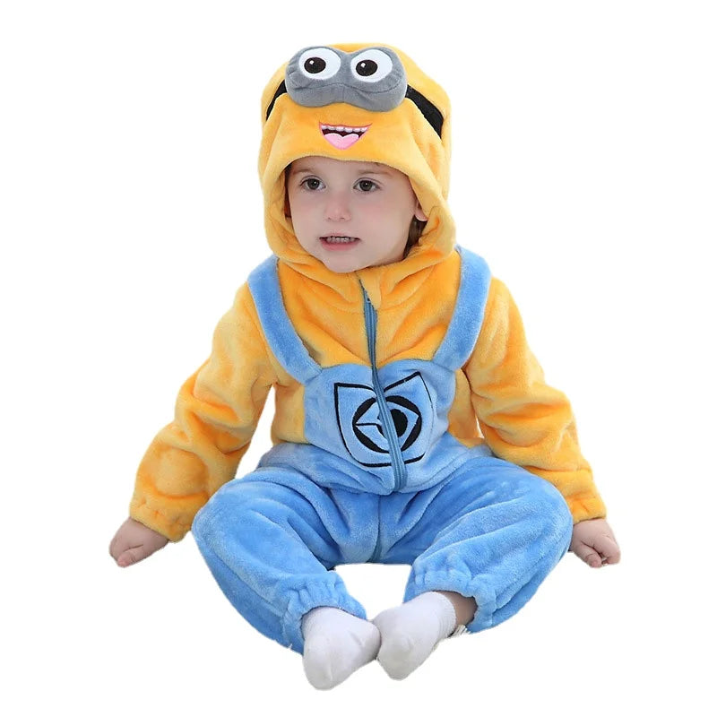 MINISO Baby Minions Kigurumi – Winter Warm Newborn Onesie - Image 7