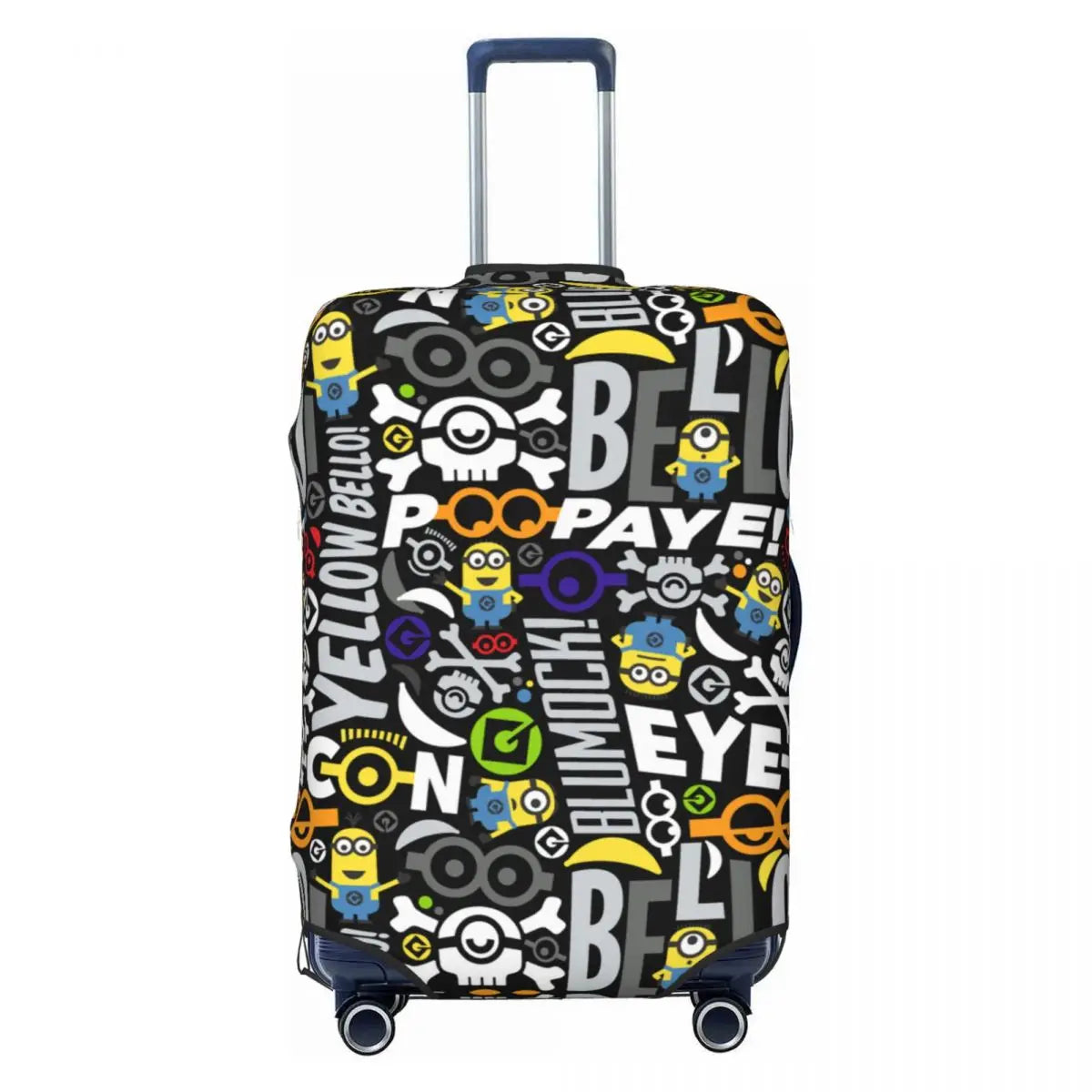 Custom Minions Luggage Cover – Washable Travel Suitcase Protector - Image 5