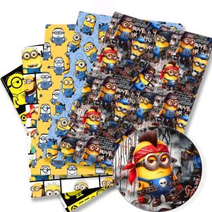 BEAST KINGDOM Minions Cartoon Cotton Fabric – Patchwork & Sewing Material