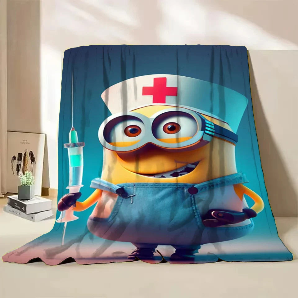 Minions Flannel Throw Blanket – Soft Winter Cartoon Blanket by MINISO - Image 14