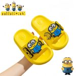 Minions Kids Summer Slippers – Soft Non-Slip Cartoon Flip-Flops