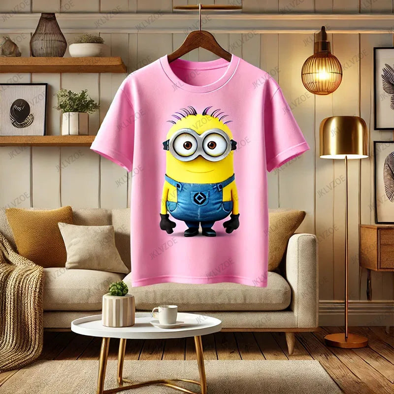 Minions Cotton Harajuku Tee – Kids & Adults - Image 3