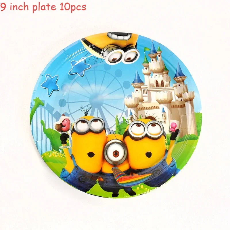 Miniso Minions Party Set – Disposable Cups, Plates & Straws - Image 5