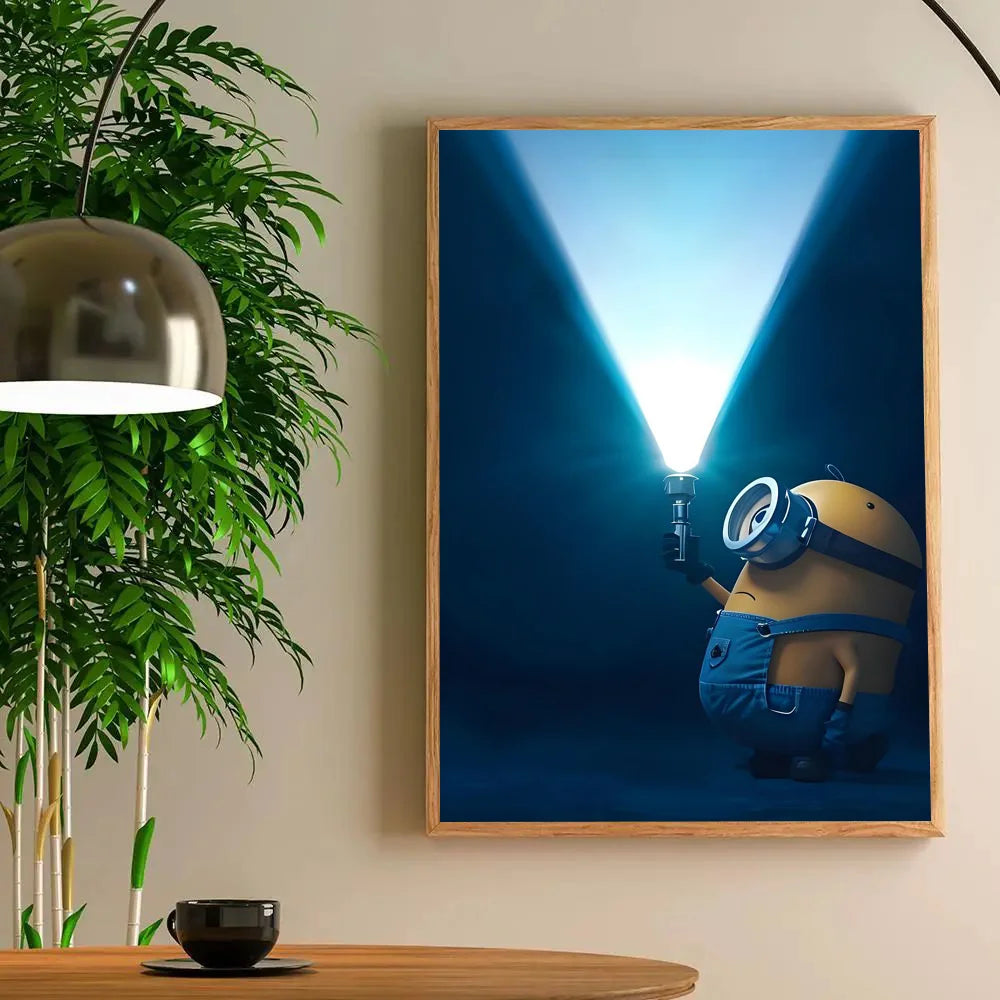 1pc Anime M-Minions Poster Self-Adhesive Art Sticker - Image 5